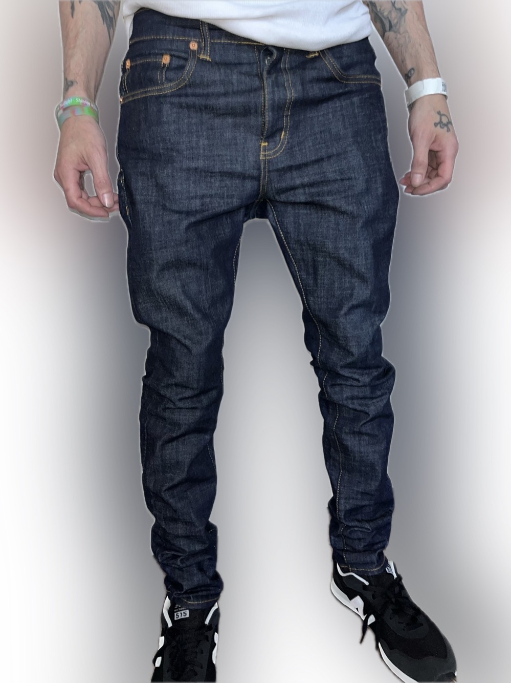 NWOT purple brand rai p001 Slim Jeans 31w 33inseam raw selvedge unwashed unworn